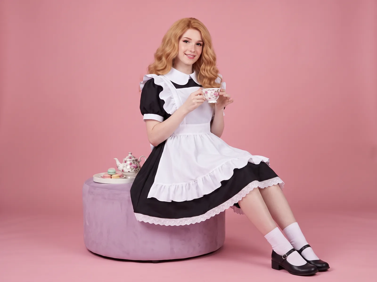 Long Victorian Sissy Maid Dress – photo 2